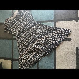 Black/White Aztec Dress